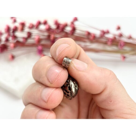 Sterling Silver 3D Cutout FIligree Vintage Heart Shaped Large Pendant | Charm - Picture 3 of 10